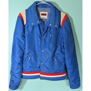 Topher Women's Button Up Windbreaker Jacket Size Large Vintage